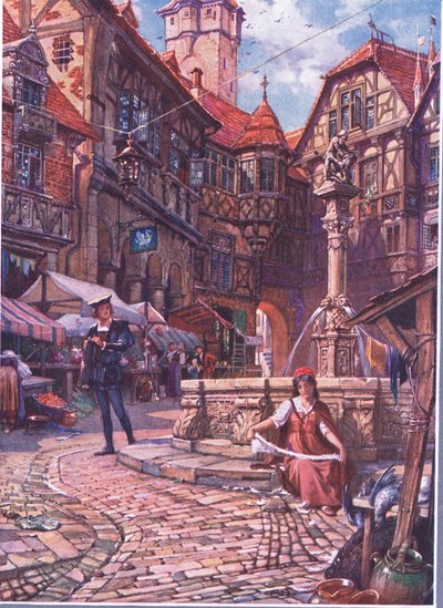 A young man was watching her, from The Child of the Air by C. Wilhelm